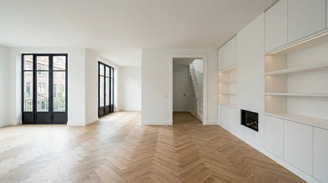 Modern en hoogwaardig afgewerkt interieur gerealiseerd door TOOG Vastgoed
